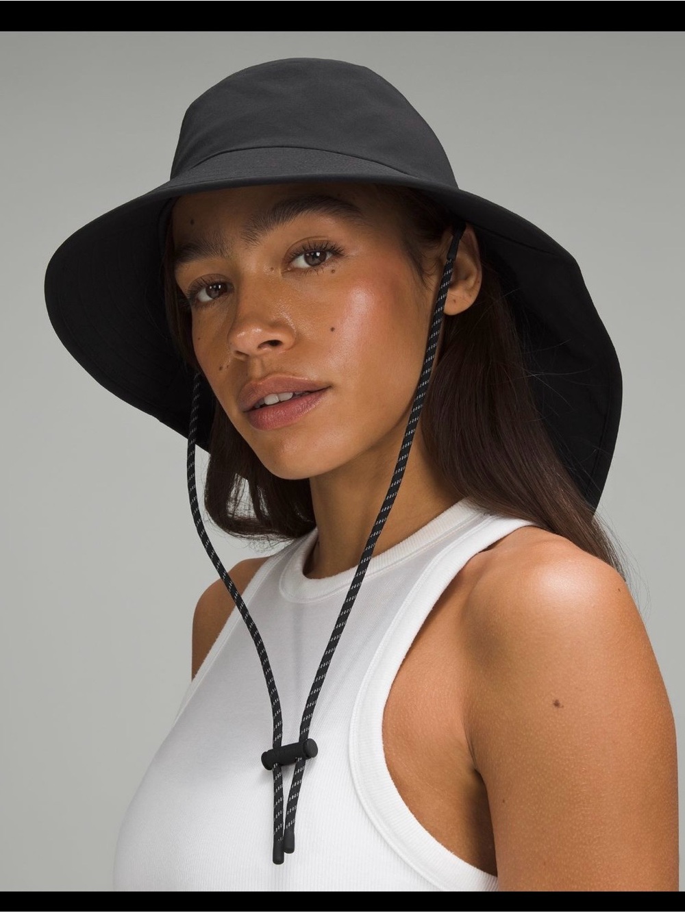 Lululemon ALL SPORT WIDE BRIM HAT Black SIZE M/L